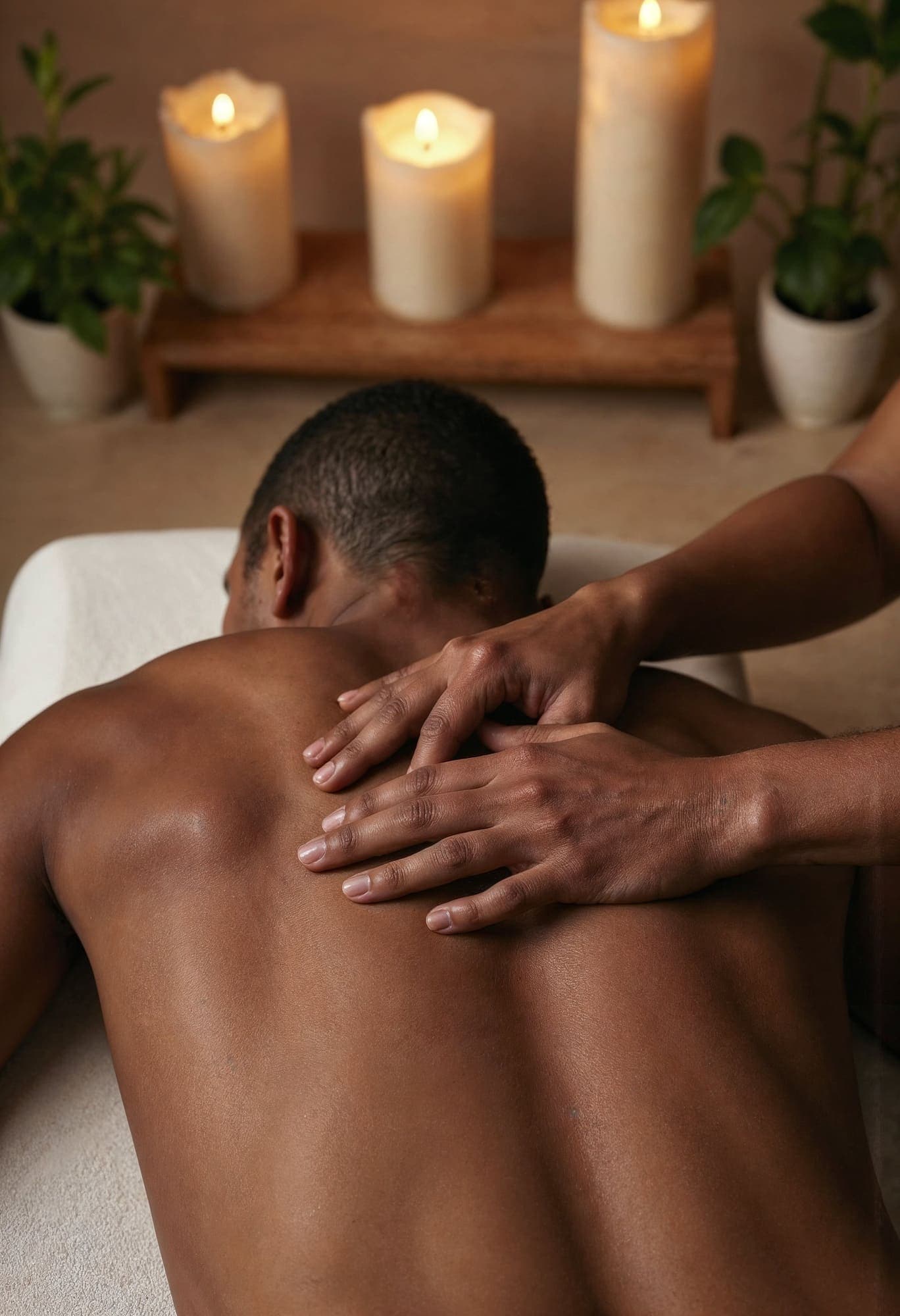 Détente Masculine photo massage gommage soins zen lounge