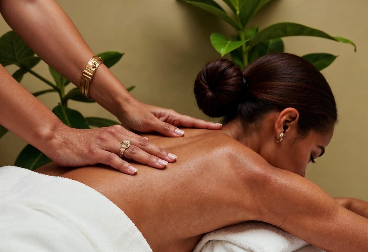 Massage Dos Cervicales photo massage gommage soins zen lounge